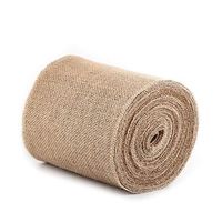 Delaman Burlap Ribbon 10M Natural Hessian Jute Roll Burlap Fabric Gift Wrapping Ribbon Table Runner (Size : 15cm)