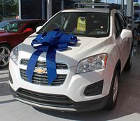 30" Magnetic Car Bow - Made in USA (Blue)