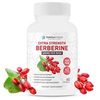Pure Berberine - 1200mg Max Strength – Supports Immune Function, Glucose Metabolism & Helps Cardiovascular Function – 1 Month