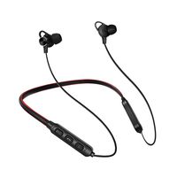 Bluetooth Headphones Active Noise Cancelling Wireless Neckband Headset BT5.0 in-Ear Waterproof Earbuds Magnetic Stereo Sports Earphones with Mic 6Hrs Playing Time for Running - Black