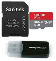 Samsung Galaxy S9 Memory Card SanDisk 400GB Ultra Micro SD SDXC UHS-I Class 10 for S9+, S9 Plus (SDSQUAR-400G-GN6MA) with Everything But Stromboli (TM) Card Reader