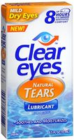 Clear Eyes Natural Tears Lubricant 0.50 oz (Pack of 7)