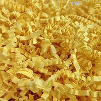 Black Cat Avenue 1/2 LB Canary Yellow Crinkle Cut Paper Shred Filler for Gift Wrap and Basket Filler