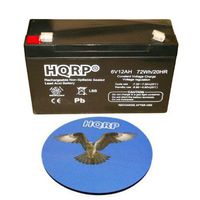 HQRP 6V 12Ah High Capacity SLA Battery for Panasonic LC-R0612P / LC-RB0610P / LCR6V12P / LCR6V12P1 Replacement Plus HQRP Coaster