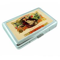 Metal Silver Cigarette Case Vintage Poster D-166 Smoke The Judge Cigars