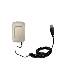 Coiled Power Hot Sync USB Cable Suitable for The Phonak Venture ComPilot II/ComPilot Air II with Both Data and Charge Features - Uses Gomadic TipExchange Technology