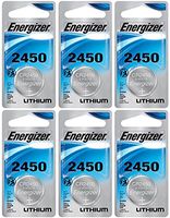 Energizer CR2450 Lithium Battery, 3v ECR2450, Qty 6