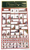 Cristmas Gift Tags Labels 160 Count with 80 Different Designs Xmas Gift Labels Best for Gifts Presents, Wrapping Paper and Gift Bags