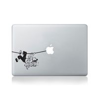 Climbing on Rope Vinyl Sticker for MacBook (13-inch MacBook and 15-inch MacBook) / Laptop/Guitar