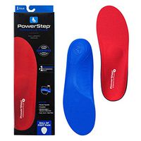 Powerstep Pinnacle Plus Orthotic Inserts, Red/Blue, Men's 11-11.5 / Women's 13-13.5