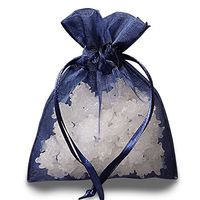 Navy Organza Gift Bags | Quantity: 30 | Width: 5"…