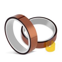 Soply 2 Rolls 10mm x 100ft High Temperature Heat Resistant Tape Sublimation Dye Mug Electronic Polyimide Tape