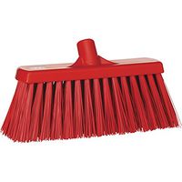 Vikan 29154 Block Heavy Duty Sweep Floor Broom Head, PET Bristle Polypropylene, 12-3/4", Red