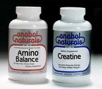 Anabol Naturals Energy Stack: Amino Balance 120 caps & Creatine 120 caps