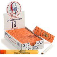 24 Pack Display Zig Zag Orange 1 ¼ Size Rolling Paper + 1 XL Beamer Doob Tube + Beamer Smoke Sticker