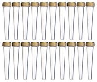 EZtube 20-Pack Joint Blunt Cigarette Tube Doob Vial Holder Waterproof Airtight Smell Proof Odor Sealing Container (Clear)