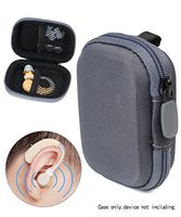 Designed Protective Case for Hearing Aid, Hearing Amplifier, Personal Sound Amplifier, Hearing Device, Listening Device, Strong Mini Case with Mesh pocket, Universal design (Polyester Gray)