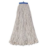 Boardwalk 732C Mop Head Economical Lie-Flat Head Cotton Fiber 32oz White 12/Carton