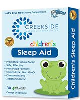 Creekside Naturals Sleep Aid for Children, Zero Sugar, Vegan, Pediatrician Formulated, Orange Dream Flavor, 30 EZ Melt Tablets