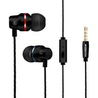 Metal Stereo Headphone,Pocciol Super Bass Earphone Hands Free Earbuds With Mic Sport Headset (Black)