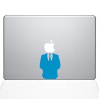 The Decal Guru Man in Suit MacBook Decal Vinyl Sticker - 13" MacBook Pro (2016 & Newer) - Light Blue (1121-MAC-13X-LB)