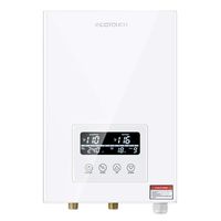 Tankless Water Heater Electric ECOTOUCH 9KW 240V On Demand Water Heater Self-Modulating Instant Hot Water Heater ECO90 White ...