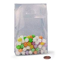 Clear Tab Top Tent Box Christmas | Quantity: 200 | Width: 6 1/4" Gusset - 2 1/2"