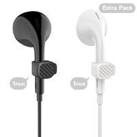 Mband2 Extra Pack B&W-Solid - Cord Organizer Cable Holder Headphone Wire Winder for Magnetic Clip Unique Earbuds Desktop Keeper