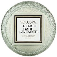 Voluspa French Cade Lavender Macaron Glass Candle, 1.8 Ounces