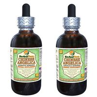 Angelica Chinese (Angelica Sinensis) Glycerite, Organic Dried Root Alcohol-Free Liquid Extract (Brand Name: HerbalTerra, Proudly Made in USA) 2x4 fl.oz (2x120 ml)