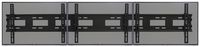 Displays2go, Tri-Flat Screen Wall Mounted Bracket, Steel Construction, Wall Mounted - Black Finish (MNBD2642S3)