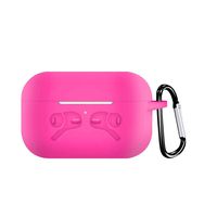 CreazyBee Silicone Protective Skin Cover Compatible with AirPods Pro 2019 Wireless Charging Case with Ring Holder, 100% Fitting, Not Easy Slide Out (Hot Pink, Patterned)