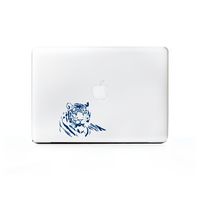(2X) StickAny Laptop Series Tiger 4 Sticker for MacBook Pro, Chromebook, Surface Pro, and More (Navy)