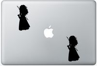 Merida Silhouette. FlashDecals2466 Set Of Two (2x) , Decal , Sticker , Laptop , Ipad , Car , Truck
