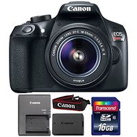 Canon EOS Rebel T6 18MP Digital SLR Camera with 18-55mm Lens and 16GB Memory Card