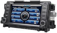 Zera® 13-15 Mazda CX-5 14-15 Mazda 6 In-Dash GPS Navigation Stereo DVD CD Player Radio 7" Touchscreen Bluetooth Hands-Free A2DP Audio Streaming AV Receiver USB SD MP3 iPod iPhone Ready Deck Head Unit