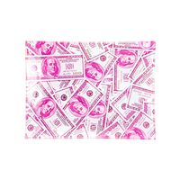 Glass Rolling Tray, Benjamins Design by V Syndicate (Small)