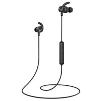 Bluetooth Headphones, Voksun Bluetooth 5.0 Magnetic Wireless IPX6 Earbuds for Sports Workout in-Ear Earphones with Metallic Housing Built-in Mic,Black