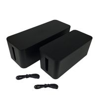 ABIENTOT Cable Management Box Large Cable Organizer Box Set of 2 (A20)