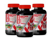 Anti-inflammatory Supplement - ADAPTOGEN Complex with ASHWAGANDHA Astragalus MACA Root - amla Fruit Capsules - 3 Bottles 180 Vegetable Capsules