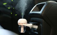 Mini Car Aromatherapy Humidifier Car Charger with Fresh Purification Function (Pink)