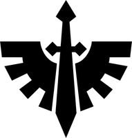 War Hammer 40K Dark Angels 5.5" Logo Decal Sticker for Laptop Car Window Tablet Skateboard - Black Color