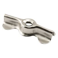 Prime-Line Products L 5772 Nickel Plated Double Wing Flush Clip,(Pack of 6)