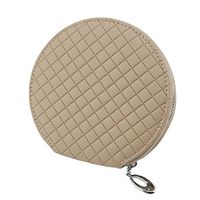 HitCar PU Leather 20 Capacity Disc CD DVD Media Storage Case Allbum Bag Wallet Holder for Car Home Office (Case Bag Beige Color)