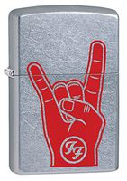 Zippo Foo Fighters Lighters, Chrome