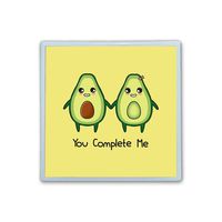 XIANN Care Contact Lens Box Holder Container Case Storage Eyecare Kit - Avocado You Complete Me