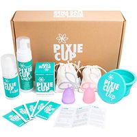 Pixie Menstrual Cup Starter Kit - Everything You Need and Perfect for Beginners - Best Way to Learn Period Cups