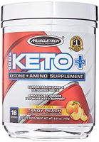 Muscletech 100% Keto Plus 16 Servings Tangy Peach, 5.64 Ounce
