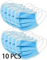 10 PCS Disposable Filter 3-ply Face Mouth Cover Mask Personal Protection Dust-Proof Anti Spittle Eye Mask for Earloop