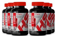 Lysine Supplements 1000 mg - L-LYSINE Supplement 1000 MG - Control Appetite (6 Bottles)